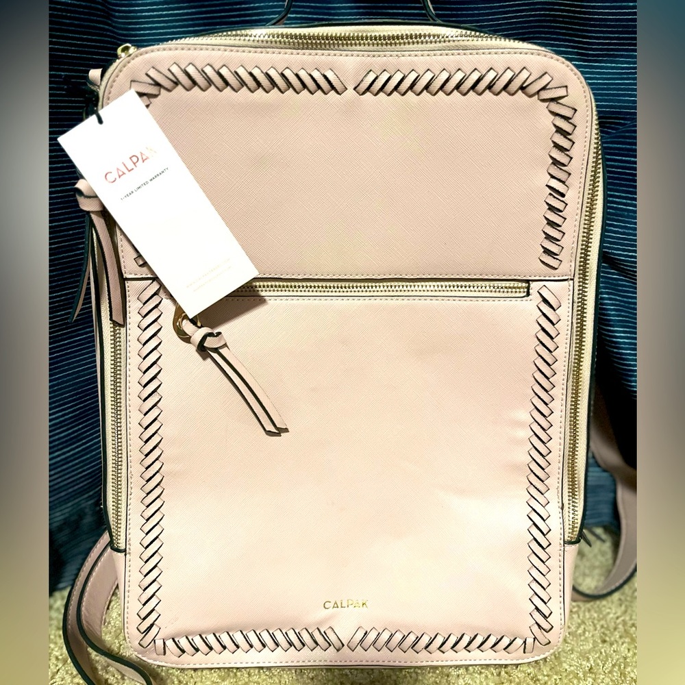 COPY - Calpak Kaya blush color laptop backpack